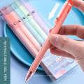 Pen de gel Morandi de alta calidad 0.5 mm Pen de gel de gel retráctil para suministros escolares